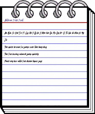 Anthrax Free Font Regular animated font preview