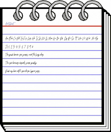 Antilkat Regular animated font preview