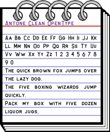 Antone Clean animated font preview