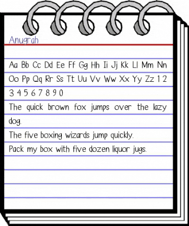 Anugrah Regular animated font preview