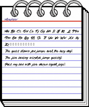 Anyhow Regular animated font preview