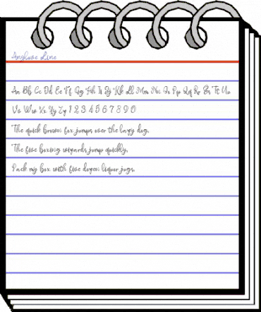 Anylove Line animated font preview