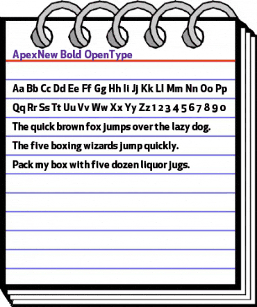 Apex New Bold animated font preview