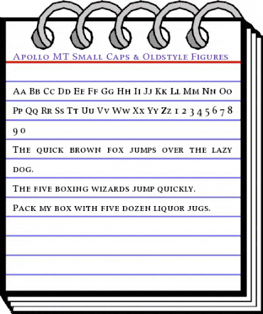 Apollo MT Regular animated font preview Apollo MT Regular animated font preview