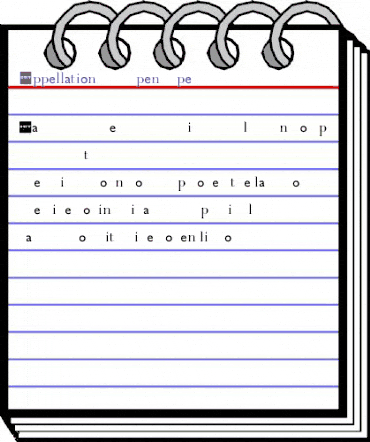 Appellation HTF animated font preview