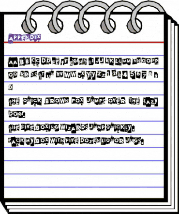 Appendix Regular animated font preview Appendix Regular animated font preview