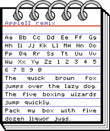 AppleII remix Regular animated font preview AppleII remix Regular animated font preview