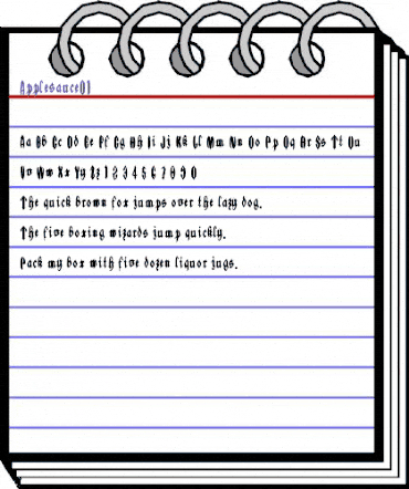 Applesauce01 Regular animated font preview Applesauce01 Regular animated font preview