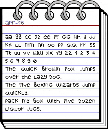 April 16 Regular animated font preview April 16 Regular animated font preview