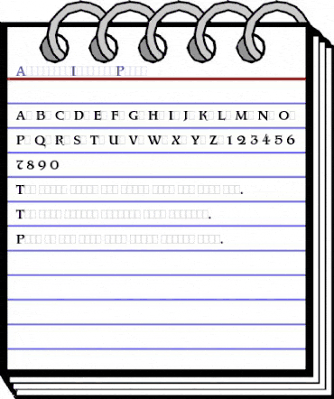 AquitaineInitialsPlain Regular animated font preview