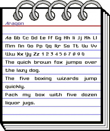 Aragon Regular animated font preview