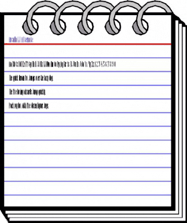 Arcadia LT A Regular animated font preview