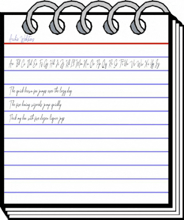 Archie Websters Regular animated font preview