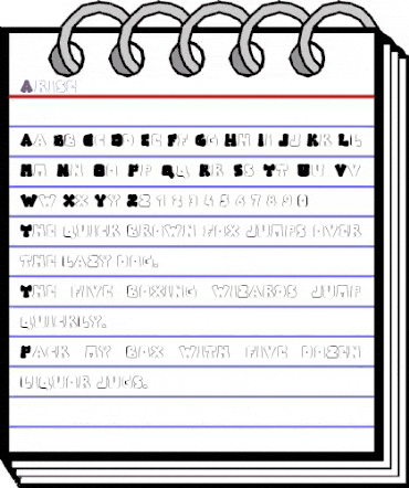 Arise Regular animated font preview