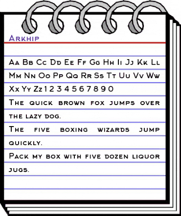 Arkhip Regular animated font preview
