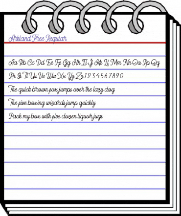 Arkland Free Regular animated font preview