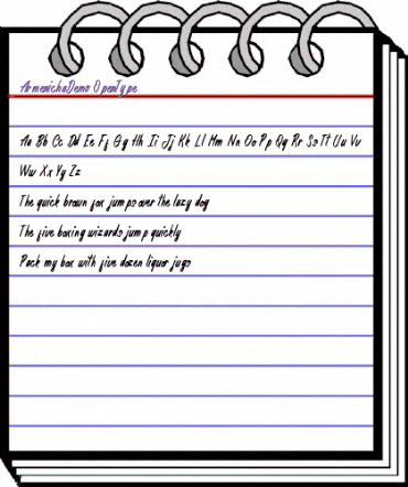 Armenicha Demo Regular animated font preview