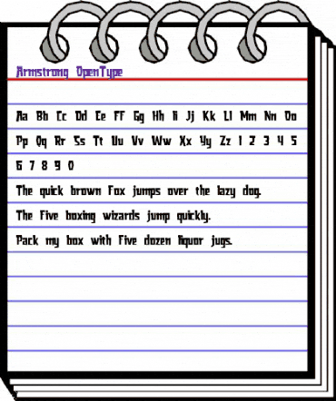 Armstrong Regular animated font preview Armstrong Regular animated font preview