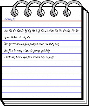 Arnietty Regular animated font preview