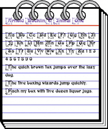 Arnold BocklinC Initial One Regular animated font preview Arnold BocklinC Initial One Regular animated font preview