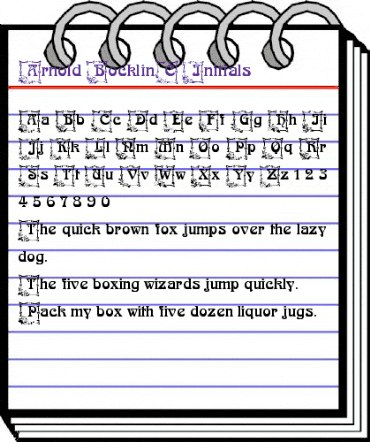 Arnold BocklinC Initials Regular animated font preview