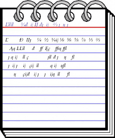 Bitstream Arrus Italic Extension animated font preview