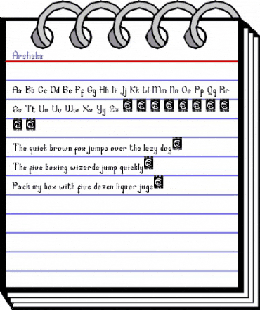 Arshaka Regular animated font preview Arshaka Regular animated font preview
