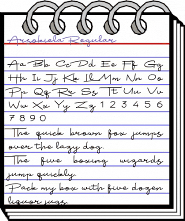 Arsokiela Regular animated font preview