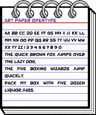 a Art Paper Regular animated font preview a Art Paper Regular animated font preview
