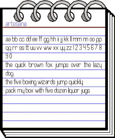Artesana Medium animated font preview