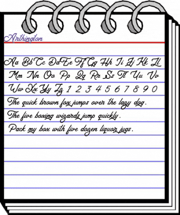 Arthington Regular animated font preview