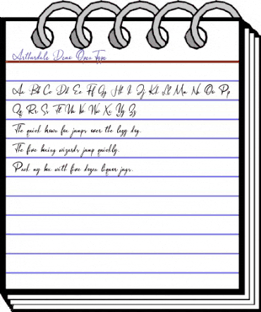 Arthurdale Demo Regular animated font preview Arthurdale Demo Regular animated font preview