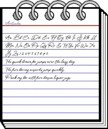 Articha Regular animated font preview