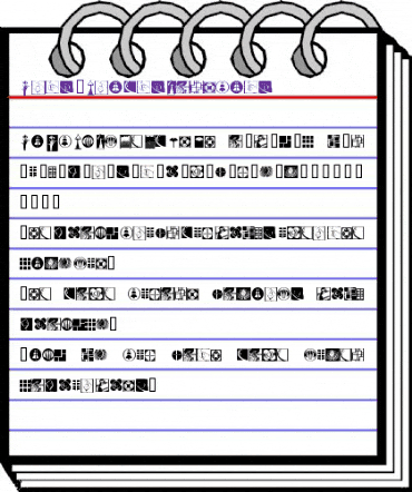 Arts & Crafts Dingbats Regular animated font preview