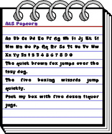 A&S Popcorn Regular animated font preview A&S Popcorn Regular animated font preview