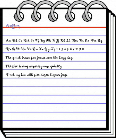 a Asalkan Regular animated font preview a Asalkan Regular animated font preview