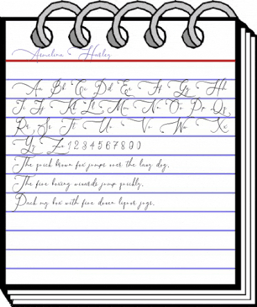 Asmelina Harley Regular animated font preview