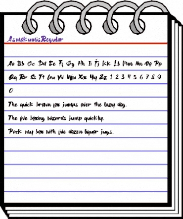 Asmokumis Regular animated font preview Asmokumis Regular animated font preview