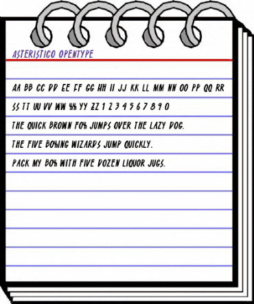 Asteristico Regular animated font preview Asteristico Regular animated font preview