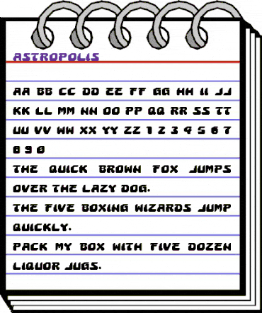 Astropolis Regular animated font preview