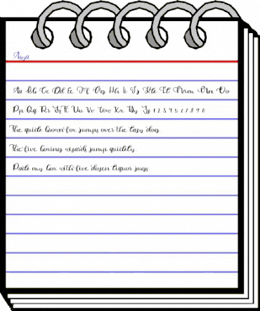 Asya Regular animated font preview