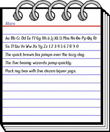 Ataro Regular animated font preview