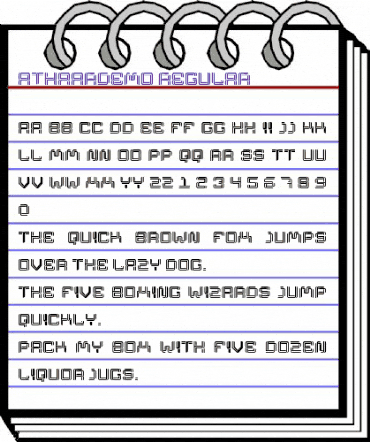 Athaar Demo Regular animated font preview