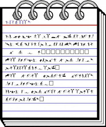 Athletes Normal animated font preview