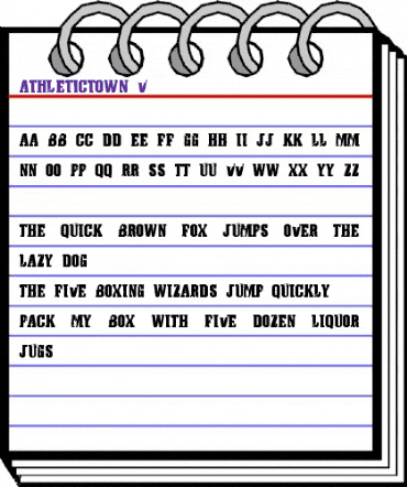 AthleticTown v0.1 Regular animated font preview AthleticTown v0.1 Regular animated font preview