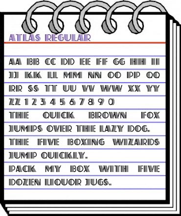 Atlas Regular animated font preview