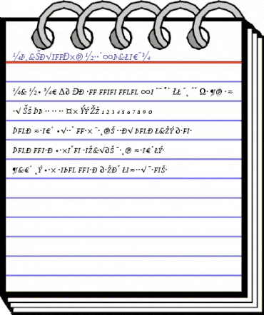 AtmaSerifExp-BookItalicMC Regular animated font preview