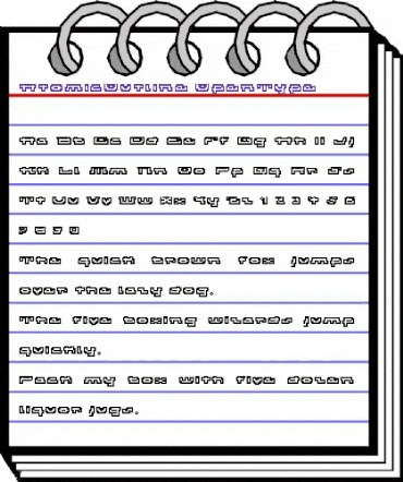 AtomicOutline Medium animated font preview AtomicOutline Medium animated font preview