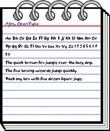 a Atos Regular animated font preview a Atos Regular animated font preview
