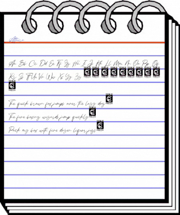 Attaira Regular animated font preview